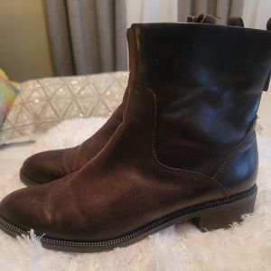 Franco Sarto Women's Brown Leather Booties
